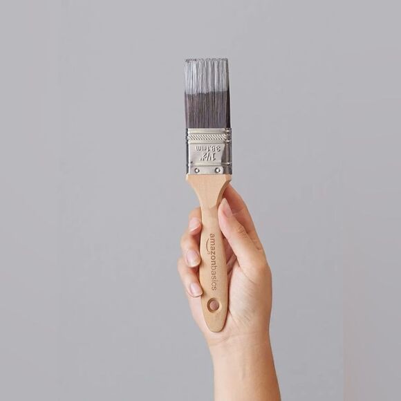 🤯5/$20🤯 Amazon Basics Flat Edge Master Pro Paint Brush 1.5” Wood NWT - Picture 4 of 4